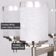 Kira Home Windsor 19" / Chandelier, Frosted White Linen Glass Shades