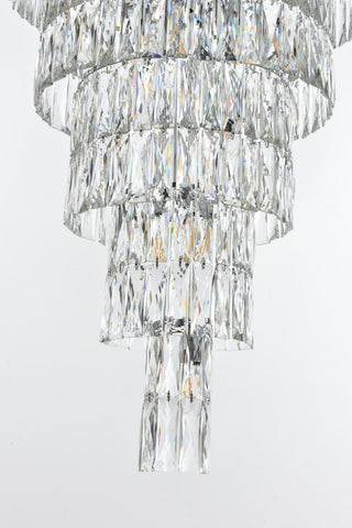 Home Living 41" Rectangular Chandelier, Chrome
