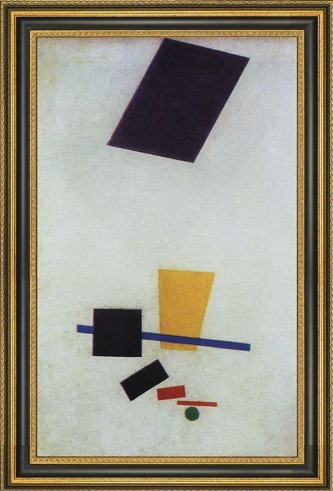 Kazimir Malevich Suprematism - 16" x 24" Framed Premium Canvas Print