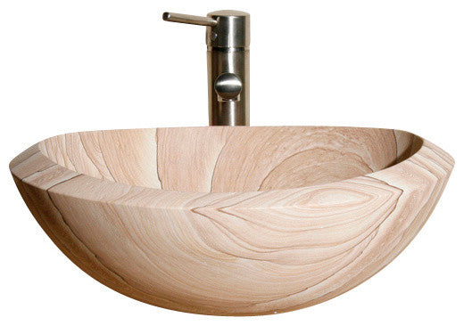 V-VO18B Sand Dune Polished Vessel Sink