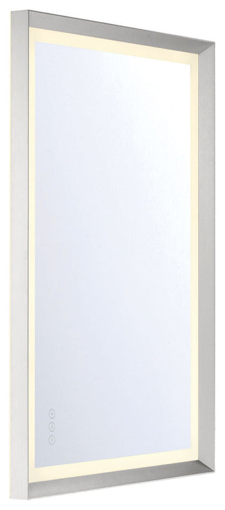 Artell Rectangular Mirror - 24" x 36", Brushed Silver