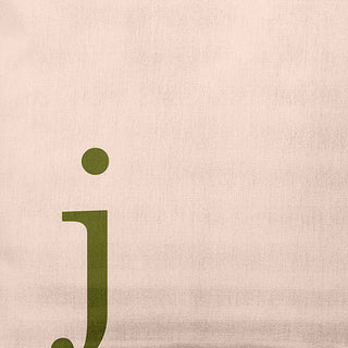 16"x16" Modern Monogram Decorative Throw Pillow, Olive