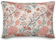 Pink Navy Floral 14x20 Spun Poly Pillow