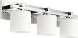 Quorum 5369-3-14 3-Light Vanity Light, Chrome