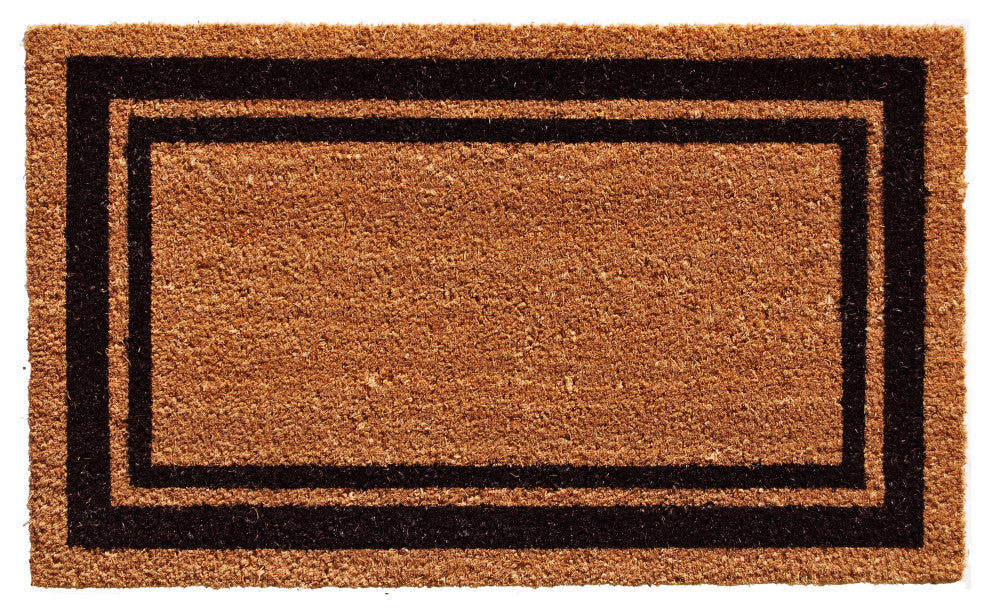 Calloway Mills 152963672NP Black Border Doormat, 36"x72"