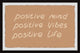 "Positive Mind" Framed Painting Print, 12x8