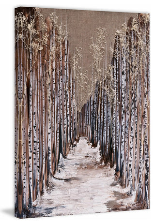 "Aspen Grove" Painting Print on Wrapped Canvas, 30x45