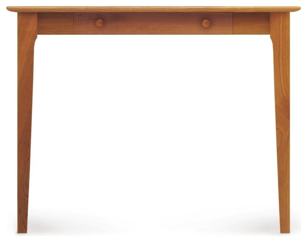 Copeland Sarah Secretary Desk With Keyboard Tray, Natural Cherry
