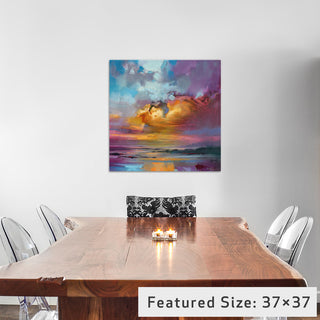 "Consonant Sky Gallery" by Scott Naismith, 18x18x1.5"