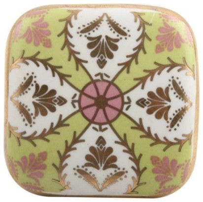 Set of 4 Square Ceramic Drawer Knobs