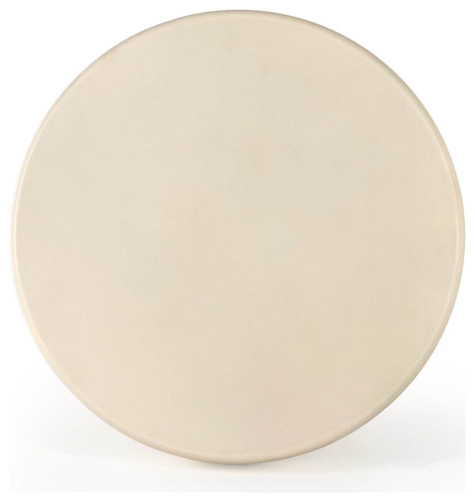 Grecia Outdoor End Table-Large-White