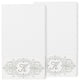 Linum Home Turkish Cotton Monica 2-Piece Embellished Bath Towel Set, White