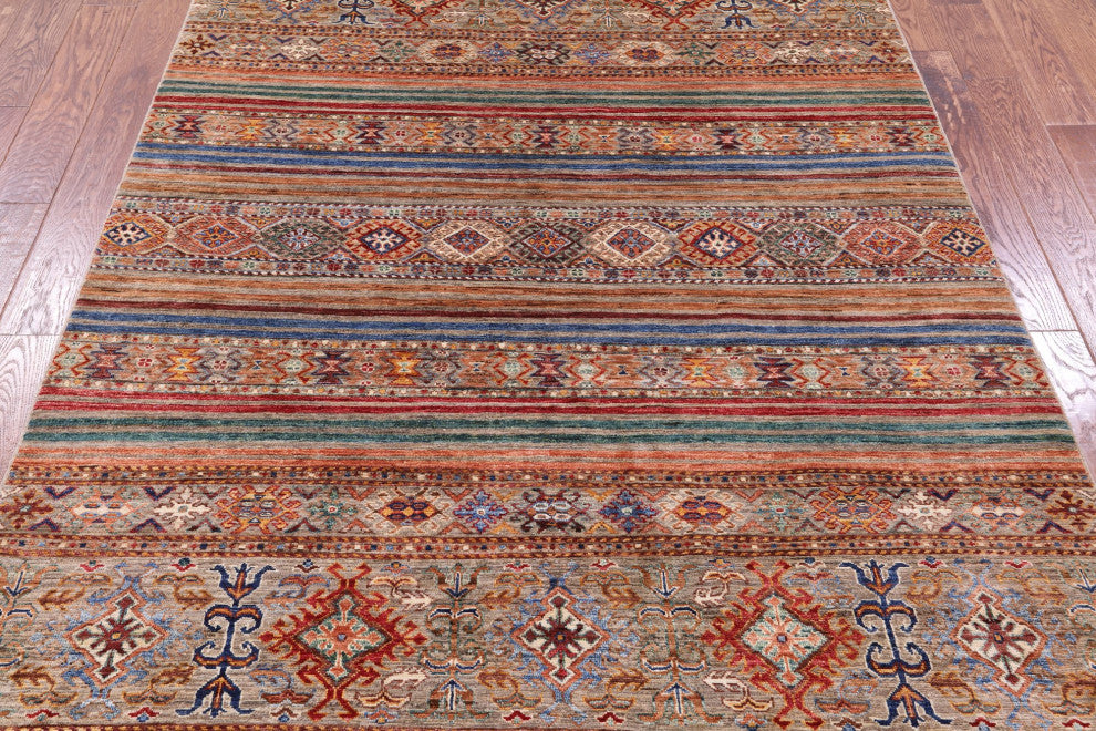 Handmade Khorjin Super Kazak Rug 5' 7" X 8' 0" Q11271