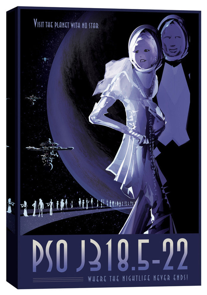 Epic Graffiti "Visions of the Future: PSO J318.5-22" Giclee Canvas Art, 26"x40"