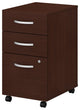 Studio C 3 Drawer Mobile File Cabinet, Harvest Cherry