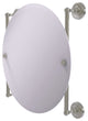 Prestige Regal Round Frameless Rail Mounted Mirror, Satin Nickel