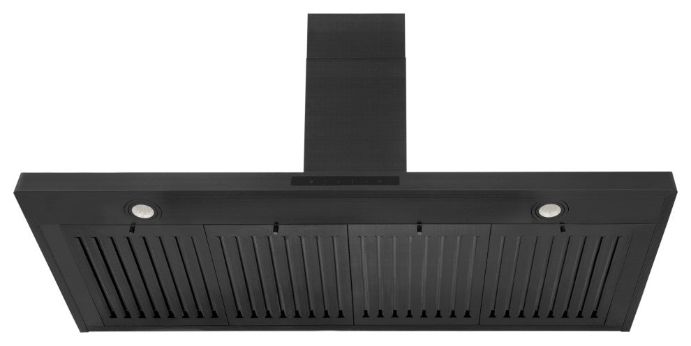 ZLINE 42" Range Hood, Black Stainless Steel With Set of 2 Charcoal Filters