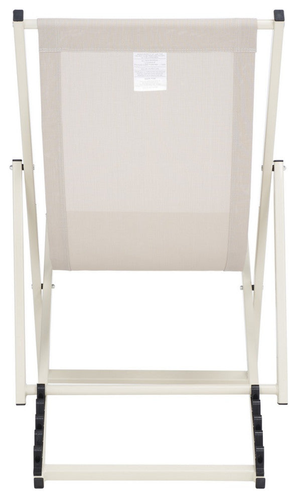 Safavieh Outdoor Breslin Set of 2 Sling Chairs Beige