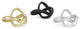 Kompo Modern Black Abstract Infinite Knot Decor