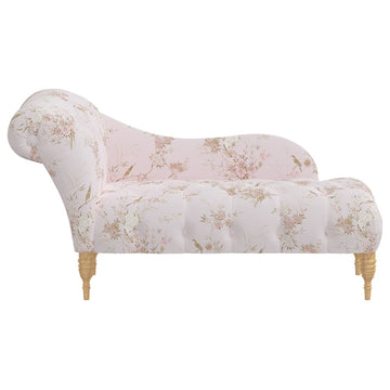 Rachel Ashwell Chaise, Sc Bird Chinoiserie Pink