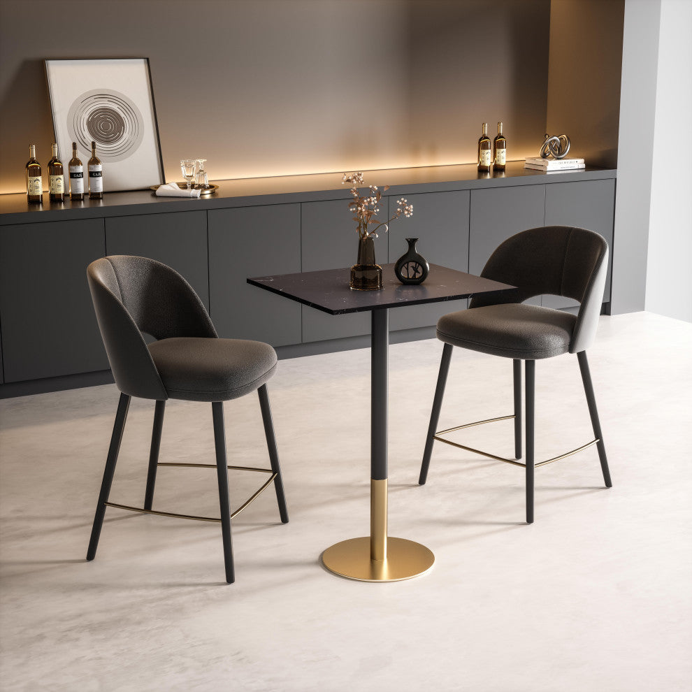 Home Living 28" Pub Table, Black