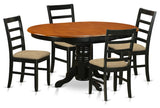 Avpf5-Bch-C Dining Set, 5-Piece With 4 Wooden Chairs