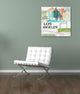 Epic Graffiti "Los Angeles" by Linda Woods, Giclee Canvas Wall Art, 12"x12"