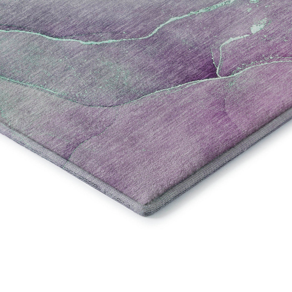 Premium Machine Washable Mayfield AMF508 Aloe 2'3" x 7'6" Runner Rug