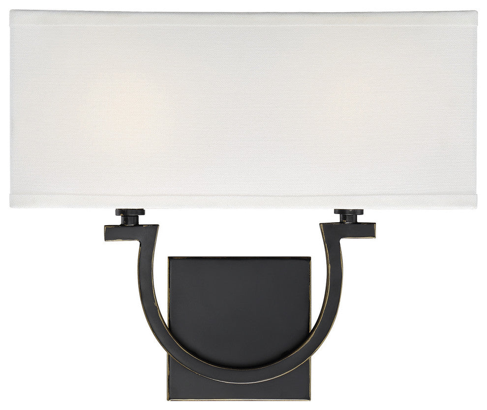 Rhodes 2-Light Classic Bronze Sconce
