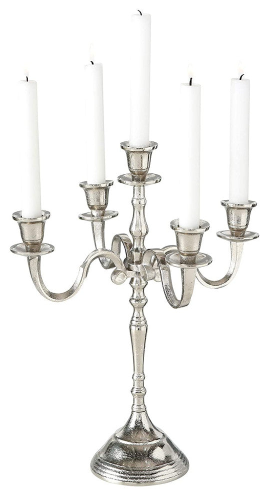 Hampton Metal Candelabra, 15.75 Inches