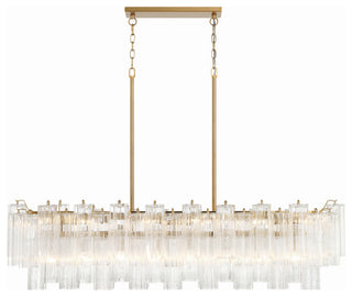 Crystorama Addis 14 Light Aged Brass Chandelier