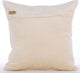Ivory Decorative Pillow Shams 24"x24" Velvet, Crystal Argyle
