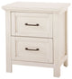 Westfield 2-Drawer Wood Nightstand, Brushed White
