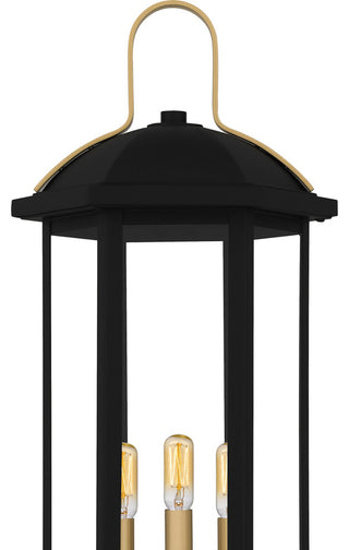 Quoizel CFD9010 Crestfield 3 Light 28" Tall Post Light - Matte Black