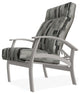 Belle Isle Cushion Outdoor Adjustable Back Chair, Dreamscape Seaglass/Warm Gray