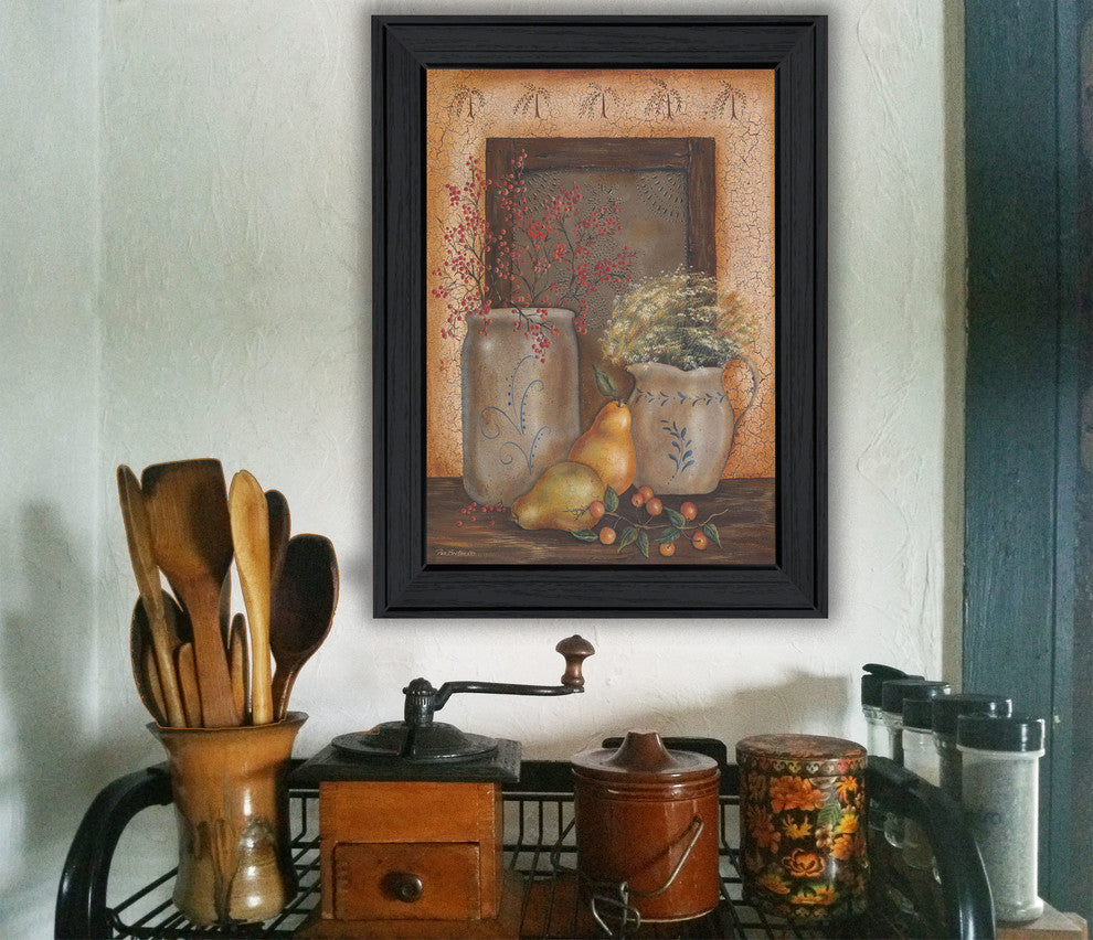"Country Collection" By Pam Britton, Printed Wall Art, Black Frame