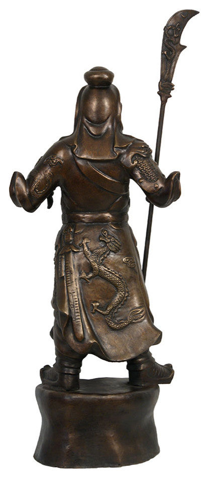 Consigned Chinese Antique Bronze God of Warrior Guan Gong Statuary