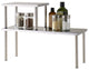 Cook N Home 2-Tier Counter Storage Shelf, Stainless Steel