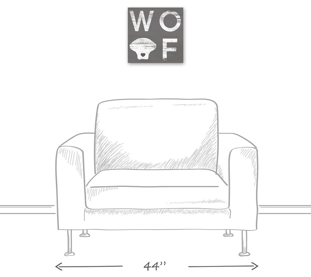 Designs Direct Creative Group Woof  12x12 Canvas Wall Art