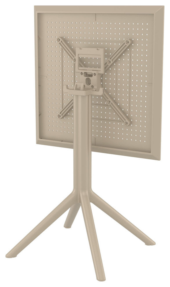 Sky Square Folding Table 24 inch Taupe