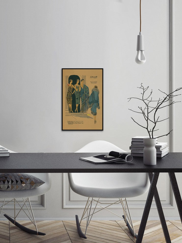 "Party Wear" Floater Framed Painting Print on Canvas, 16"x24"