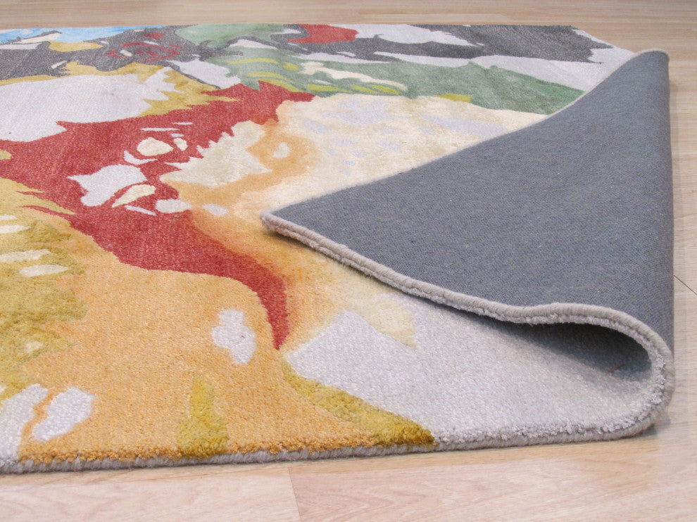 Multi-Colored Contemporary Abstract Palermo Area Rug