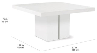 Delapan Dining Table - Grey Outdoor Dining Table