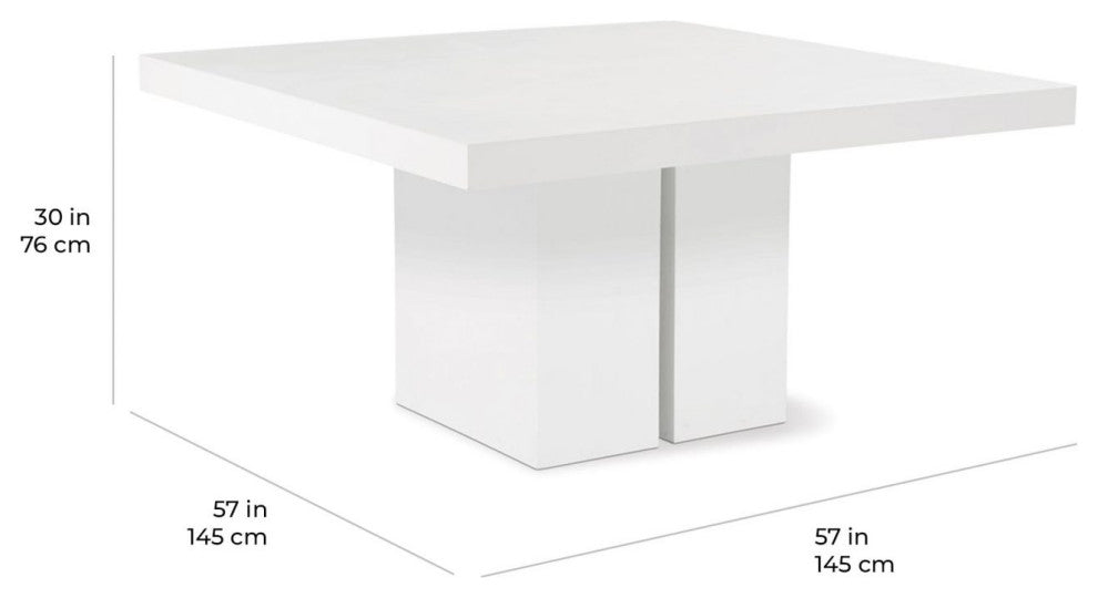 Delapan Dining Table - Grey Outdoor Dining Table