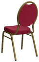 Flash Furniture Hercules Teardrop Back Stacking Chair with in Burgundy