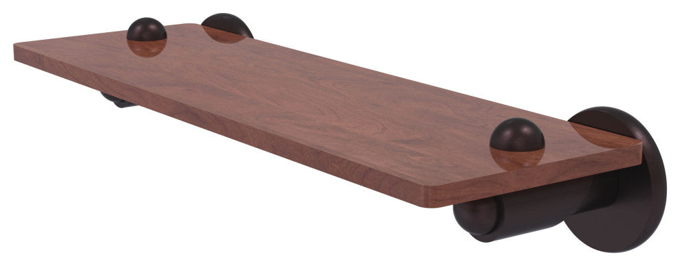 Soho 16" Solid Wood Shelf, Antique Bronze