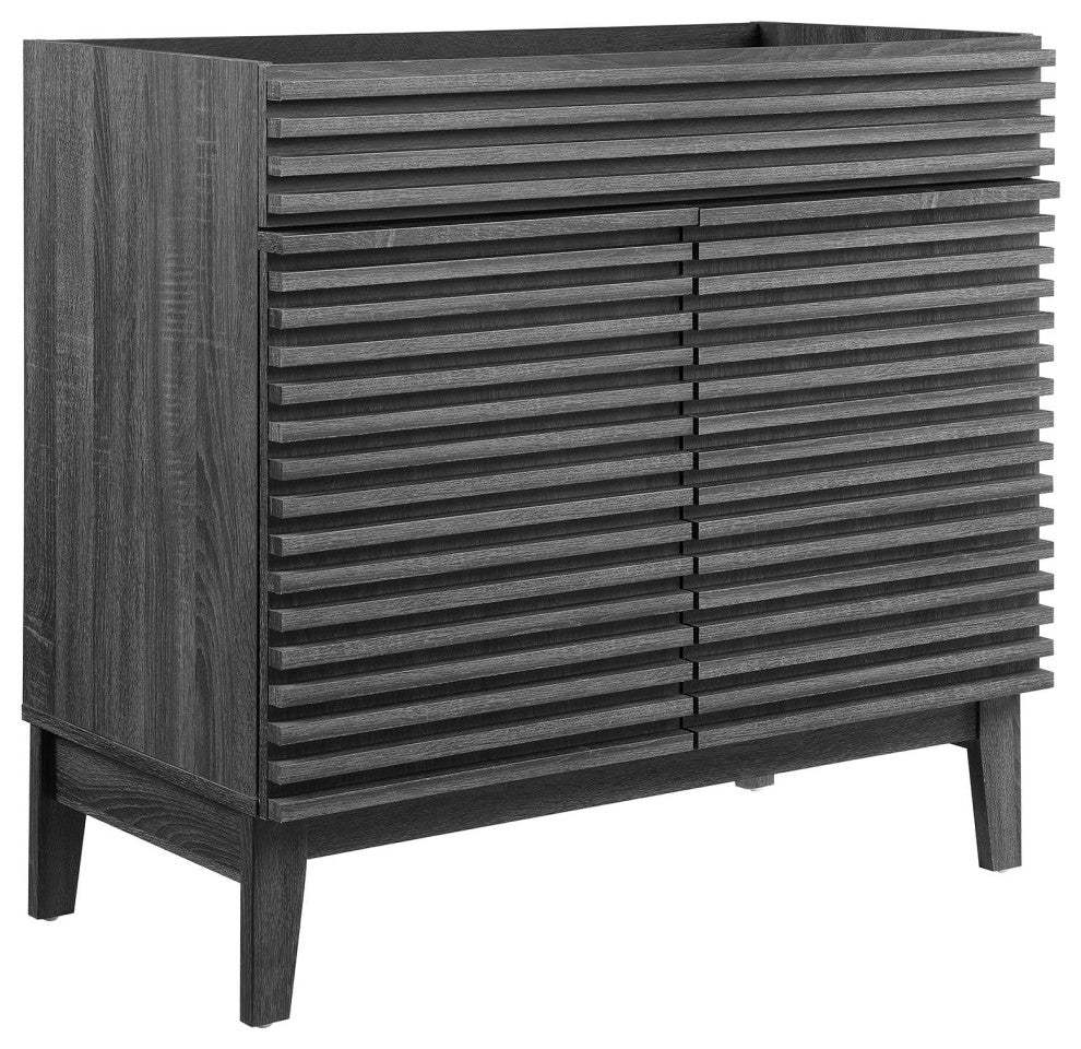 Render 36" Bathroom Vanity Cabinet, Charcoal