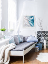 "Beach Walk" Framed Painting Print, 24"x24"