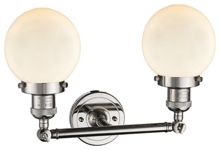 Innovations Lighting 208-Pn-G201-6-Led 2 Light Dimmable Led 17" Vanity Light