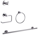Bagno Nera 4-Piece Bathroom Accessory Set, Chrome